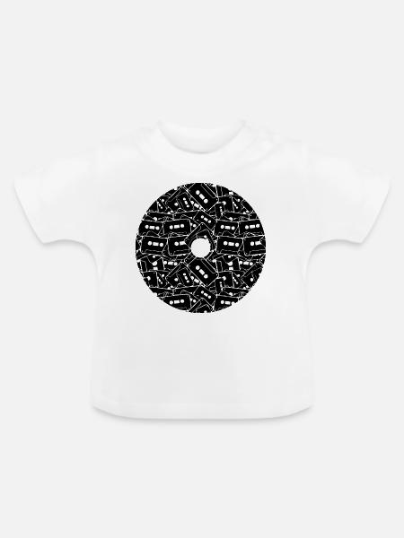 CD - Baby Bio-T-Shirt mit Rundhals - Weiß
