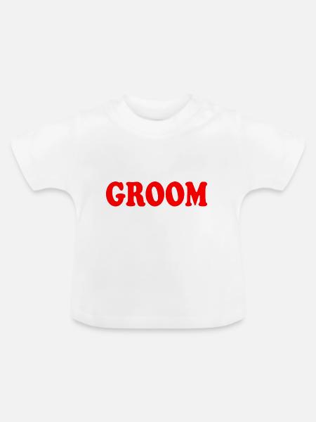 Groom - Baby Bio-T-Shirt mit Rundhals - Weiß