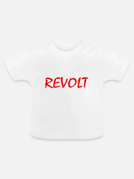 Revolt - Baby Bio-T-Shirt mit Rundhals - Weiß