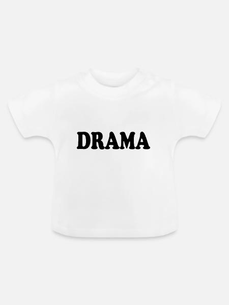 Drama - Baby Bio-T-Shirt mit Rundhals - Weiß