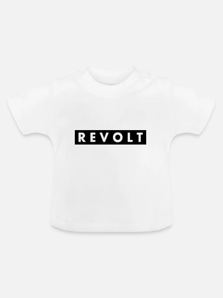 Revolt - Baby Bio-T-Shirt mit Rundhals - Weiß