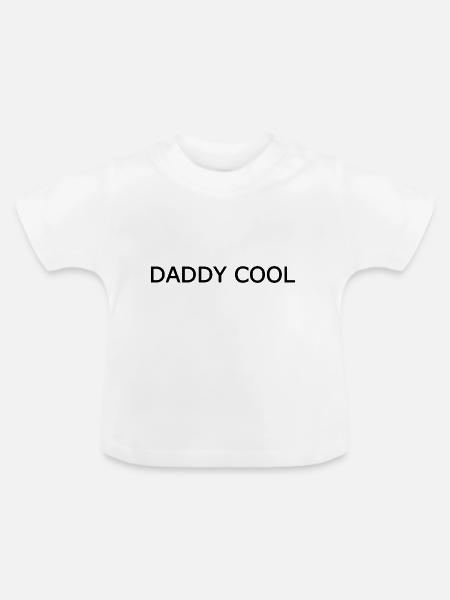 Daddy cool - Baby Bio-T-Shirt mit Rundhals - Weiß