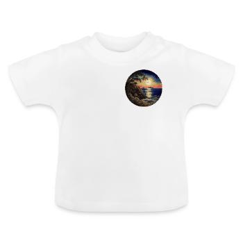 Nostalgia in Asia - Baby Organic T-Shirt with Round Neck - white - Front