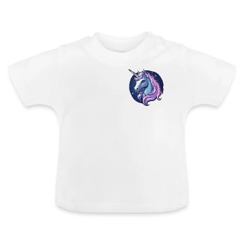 Magic Unicorn - Baby Organic T-Shirt with Round Neck - white - Front