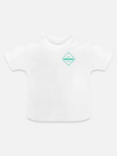 Kranfahrer Kranführer - Baby Bio-T-Shirt mit Rundhals - Weiß