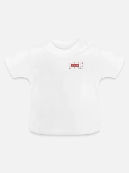 Sunshine - Baby Bio-T-Shirt mit Rundhals - Weiß