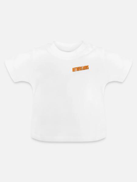 Niederlande - Baby Bio-T-Shirt mit Rundhals - Weiß