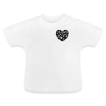 Bassd scho - Baby Bio-T-Shirt mit Rundhals - Weiß - Vorne