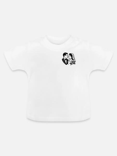 Verheiratet - Baby Bio-T-Shirt mit Rundhals - Weiß