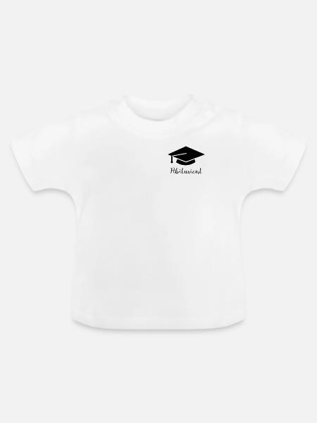 Abiturient - Baby Bio-T-Shirt mit Rundhals - Weiß