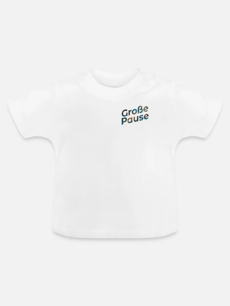 Große Pause - Baby Bio-T-Shirt mit Rundhals - Weiß