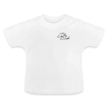 Little Latte Club - Design foncé pour le lait pour bébé - T-shirt bio col rond Bébé - blanc - Devant