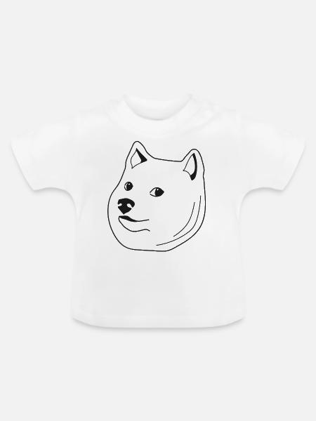 Doge - Baby Bio-T-Shirt mit Rundhals - Weiß