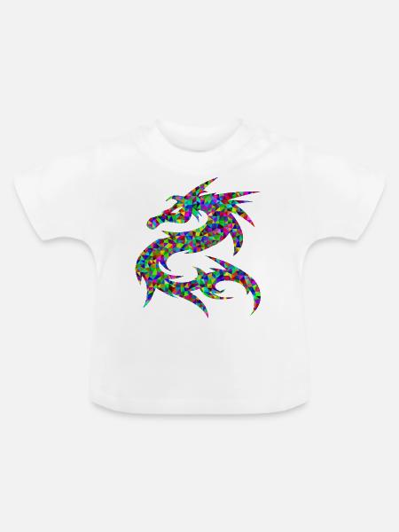 Dragon - Baby Bio-T-Shirt mit Rundhals - Weiß