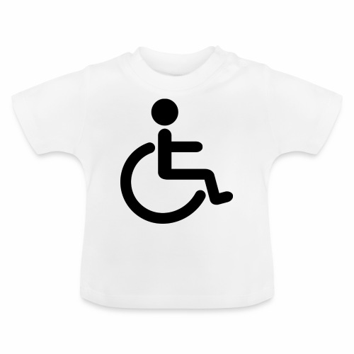 Pyörätuolipotilas - tuoteperhe - Vauvan luomu-t-paita, jossa pyöreä pääntie
