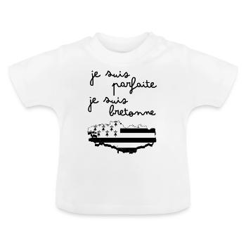 Bébé de Bretagne parfaite - T-shirt bio col rond Bébé - blanc - Devant