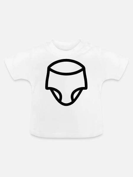Schicht - Baby Bio-T-Shirt mit Rundhals - Weiß