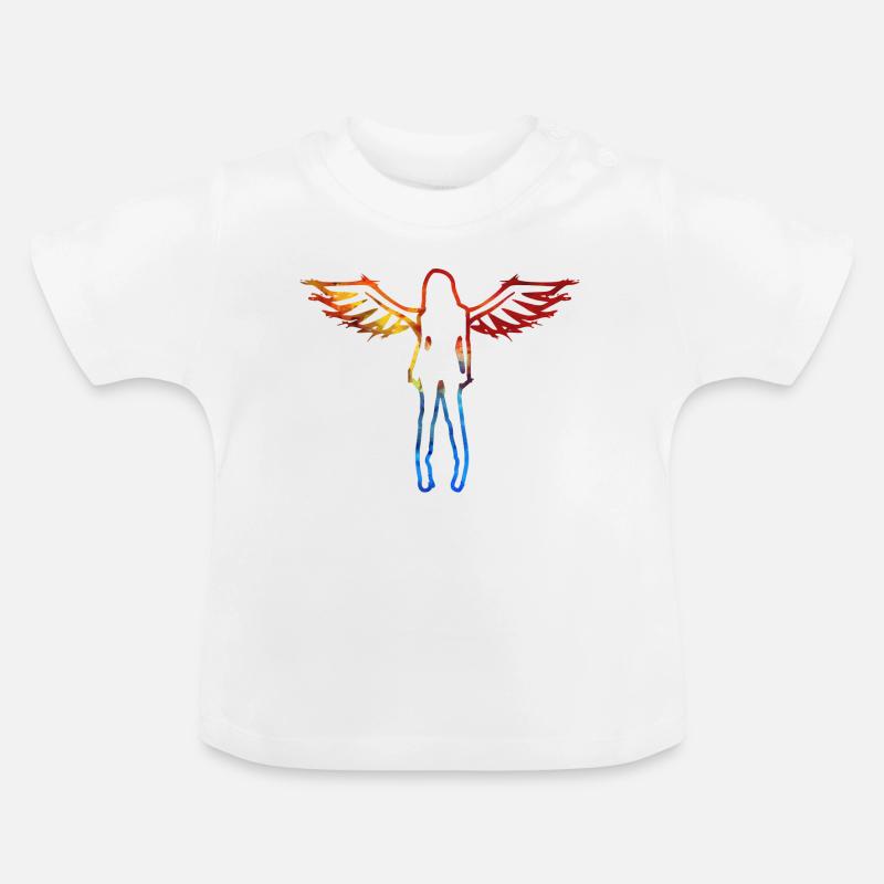 Engel2 - T-shirt bio col rond Bébé - blanc