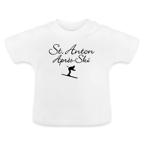 St. Anton Après-Ski Skifahrer - Baby Bio-T-Shirt mit Rundhals