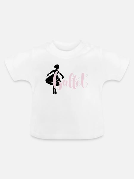 Ballerina - Baby Bio-T-Shirt mit Rundhals - Weiß
