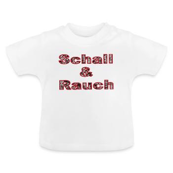Sons Fumée - T-shirt bio col rond Bébé - blanc - Devant