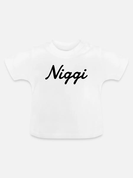 Niggi - Baby Bio-T-Shirt mit Rundhals - Weiß