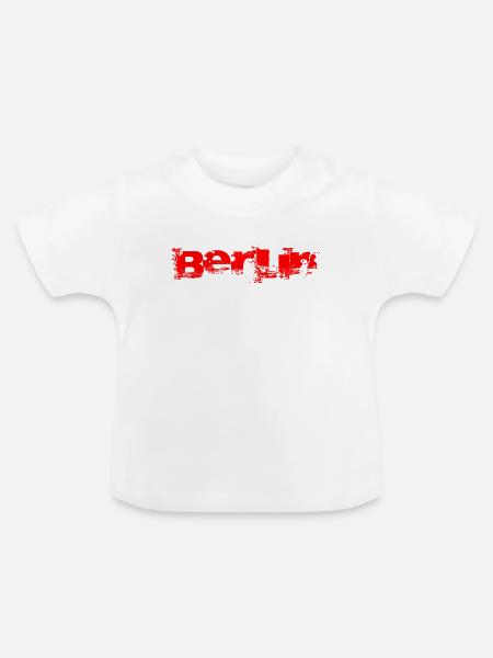Berlin - Baby Bio-T-Shirt mit Rundhals - Weiß