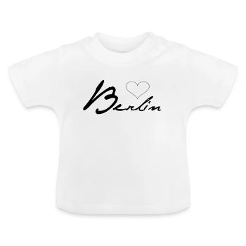 Berlin - Baby Bio-T-Shirt mit Rundhals - Weiß - Vorne