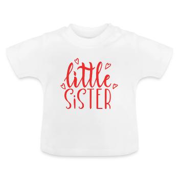 Cœurs de petites sœurs - T-shirt bio col rond Bébé - blanc - Devant