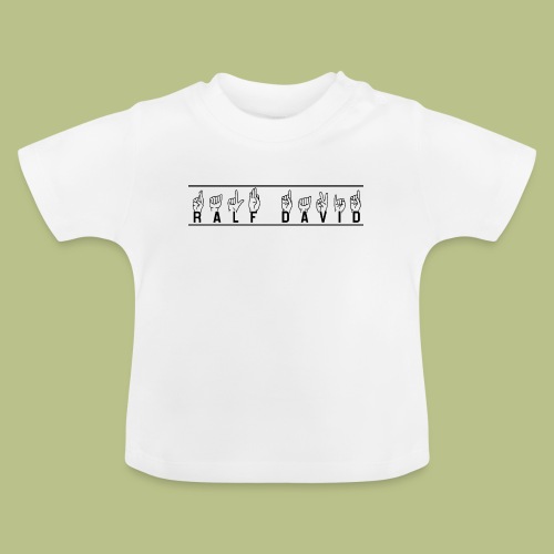 Ralf David Fingeralphabet - Baby Bio-T-Shirt mit Rundhals