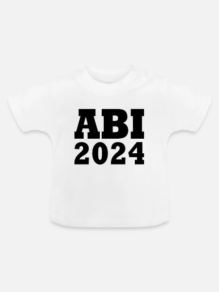 Abi 2024 - Baby Bio-T-Shirt mit Rundhals - Weiß