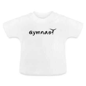 Gymnast - T-shirt bio col rond Bébé - blanc - Devant