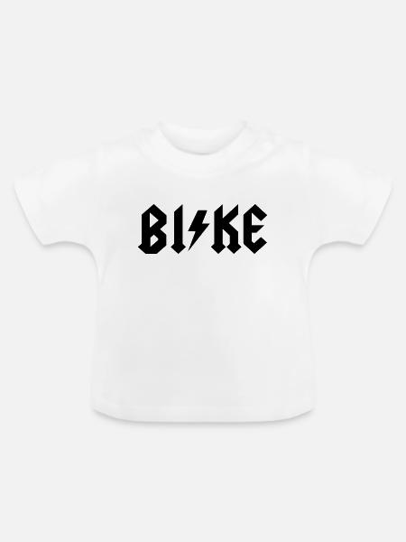 Biker - Baby Bio-T-Shirt mit Rundhals - Weiß