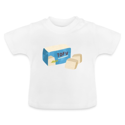 Tofu - Maglietta ecologica con scollo rotondo per neonato