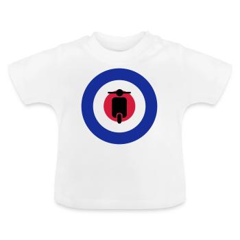 scooter mods target - Baby Organic T-Shirt with Round Neck - white - Front