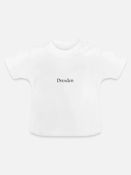 Dresden - Baby Bio-T-Shirt mit Rundhals - Weiß