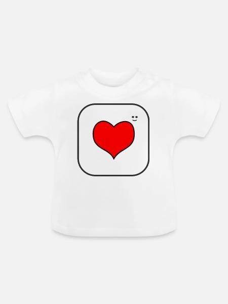 I'm Insta Positive - Baby Bio-T-Shirt mit Rundhals - Weiß