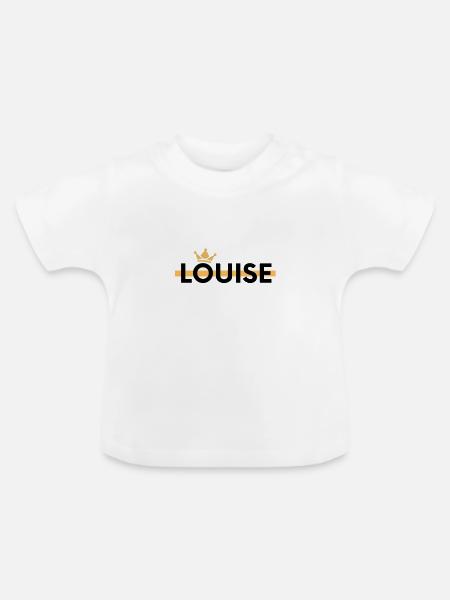 Louise - Baby Bio-T-Shirt mit Rundhals - Weiß