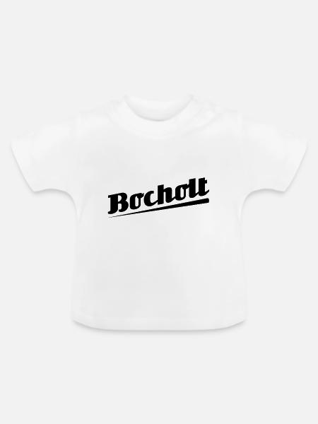 Bocholt - Textdesign mit Stadtnamen - Baby Bio-T-Shirt mit Rundhals - Weiß