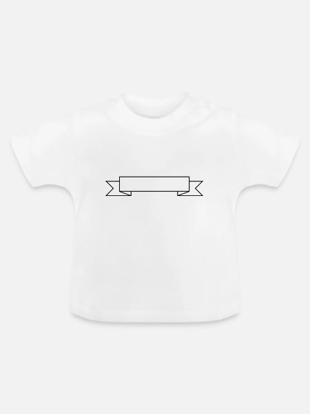 Banner - Baby Bio-T-Shirt mit Rundhals - Weiß