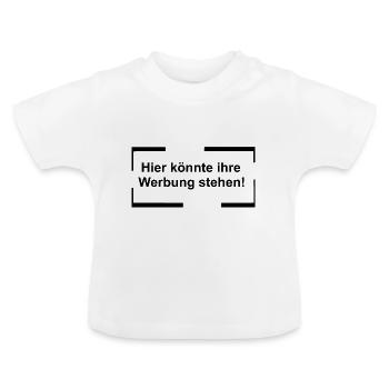 Hier könnte Ihre Werbung stehen - Baby Bio-T-Shirt mit Rundhals - Weiß - Vorne