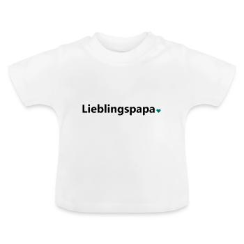 Favorite dad dad father dad saying gift - Baby Organic T-Shirt with Round Neck - white - Front