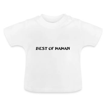 MOM. MOTHER's DAY. HAPPY MOTHER'S DAY. FEAST - Baby Organic T-Shirt with Round Neck - white - Front