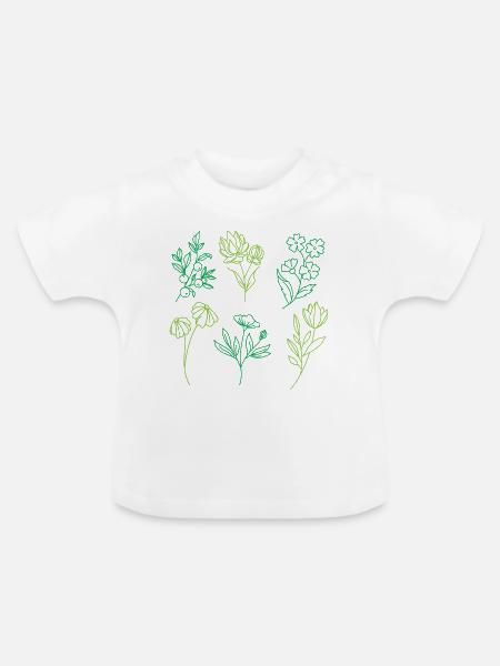 Anlagenbetrieben - Baby Bio-T-Shirt mit Rundhals - Weiß