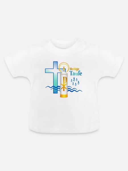 Taufe - Baby Bio-T-Shirt mit Rundhals - Weiß