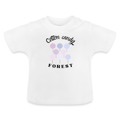 Cotton Candy Forest - Maglietta ecologica con scollo rotondo per neonato