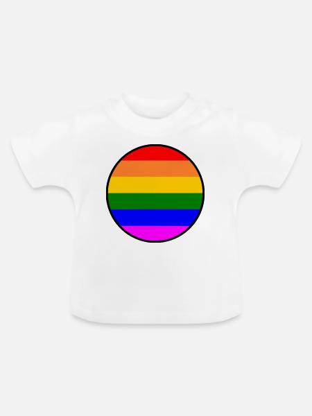 Lgbt - Baby Bio-T-Shirt mit Rundhals - Weiß