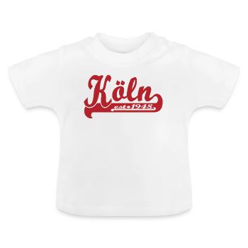 Cologne - T-shirt bio col rond Bébé - blanc - Devant