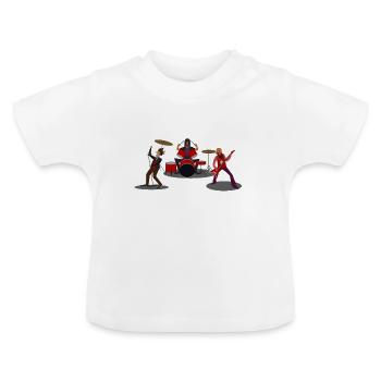 Musik/ Musik Band, Music Party - Baby Bio-T-Shirt mit Rundhals - Weiß - Vorne