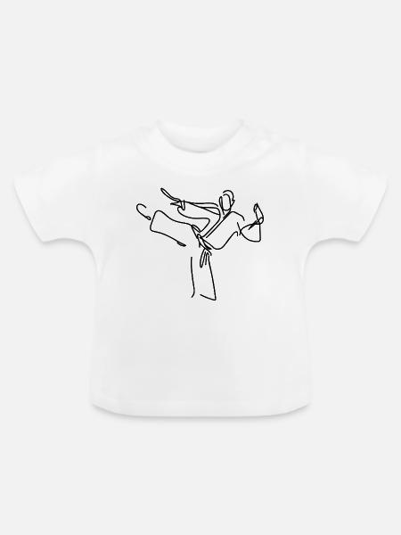 Karateka - Baby Bio-T-Shirt mit Rundhals - Weiß